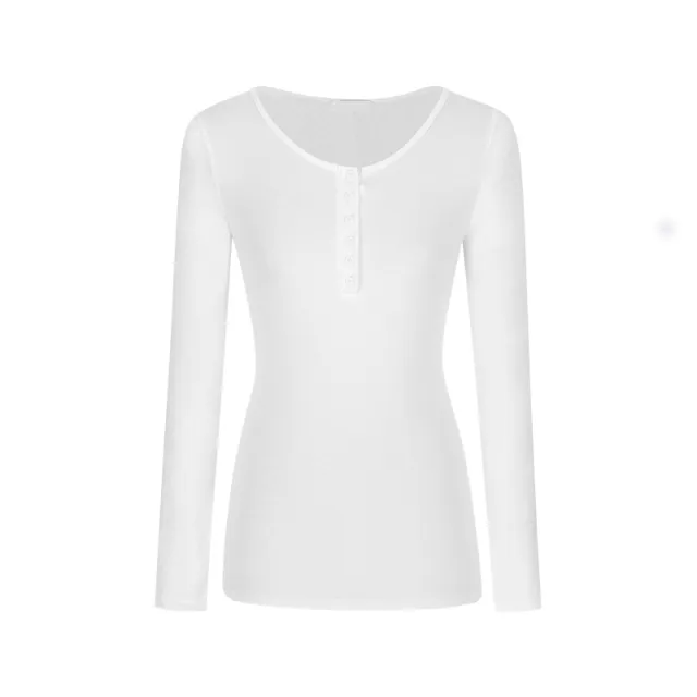 Early Autumn Simple Inner Shoulder Student Top White - Shop at LoveMi