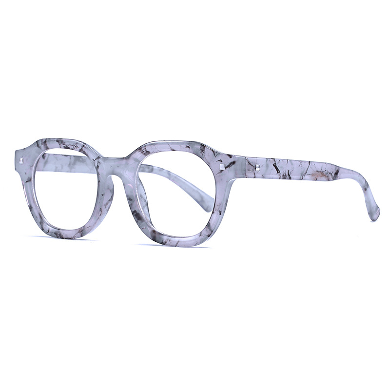 Marble Frame Transparent Lens