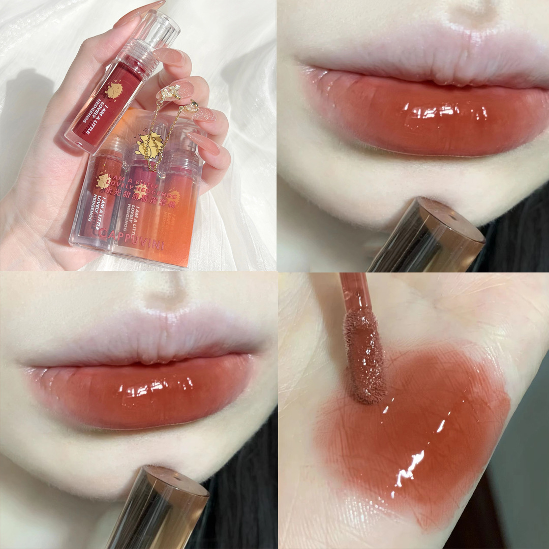 Mirror Paint Light Lip Lacquer Lipstick No Stain On Cup Long lasting White Mocha Milk Curry Jelly - Shop at LoveMi