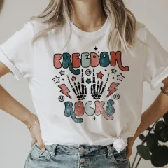 Sweet Cute Letters T-shirt Loose Round Neck - 5 Style - View 1