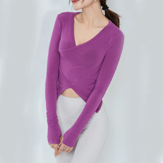 Pure Color Tight Sports Fitness Top Women Purple - Shop at LoveMi