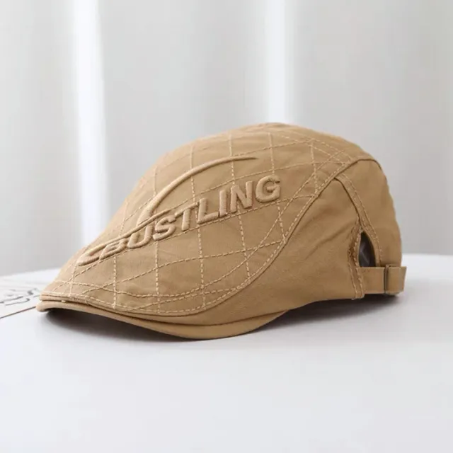 Retro Advance Hats Japanese Style Simple Retro Design Artist Hat Reverse Wear Duckbill Cap Khaki - Shop at LoveMi