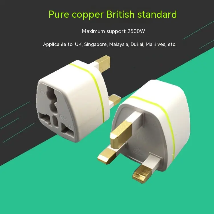 Pure Copper British Standard Conversion Plug BS