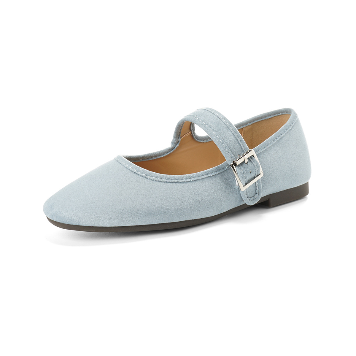 Soft Suede Ballet Flats - Round Toe French Style