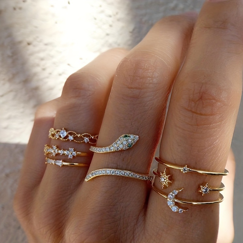 Creative Vintage Womens Knuckle Ring Set