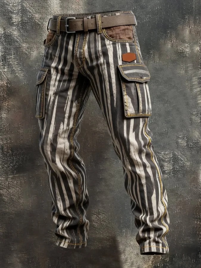 Retro Work Pants For Men In The Punk Style Inspired By Europe And America