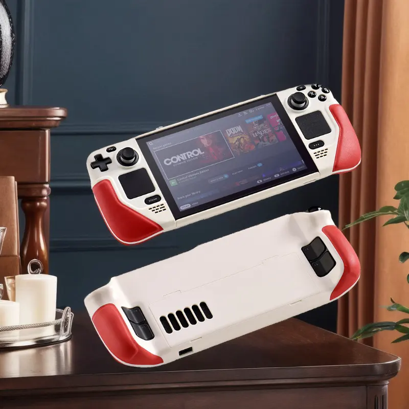 All-in-one Hard-shell Leather Protective Case with Stand for Steam