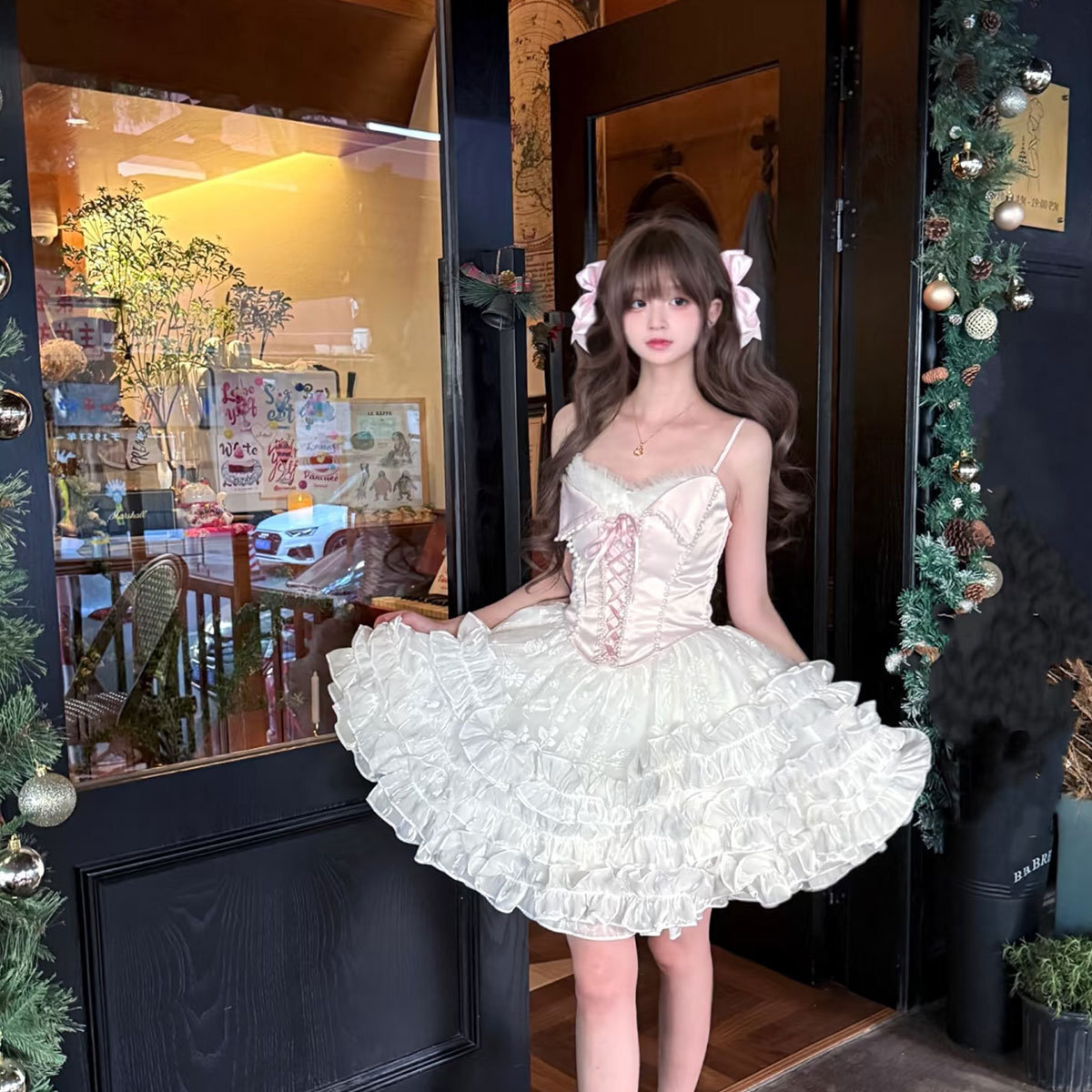 Adorable Bow Barrettes Cute Advanced Sweet Double Hair Accessory For Ponytail 4