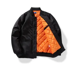 Men's Casual Cotton-padded Thick Coat - Black With Extra Lining - View 1