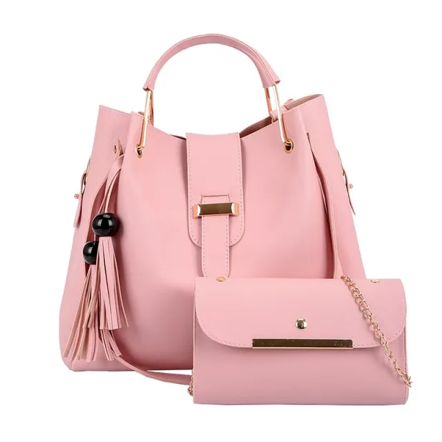 Women's Korean style Simple Versatile Handheld Crossbody Bag Pink - Shop at LoveMi