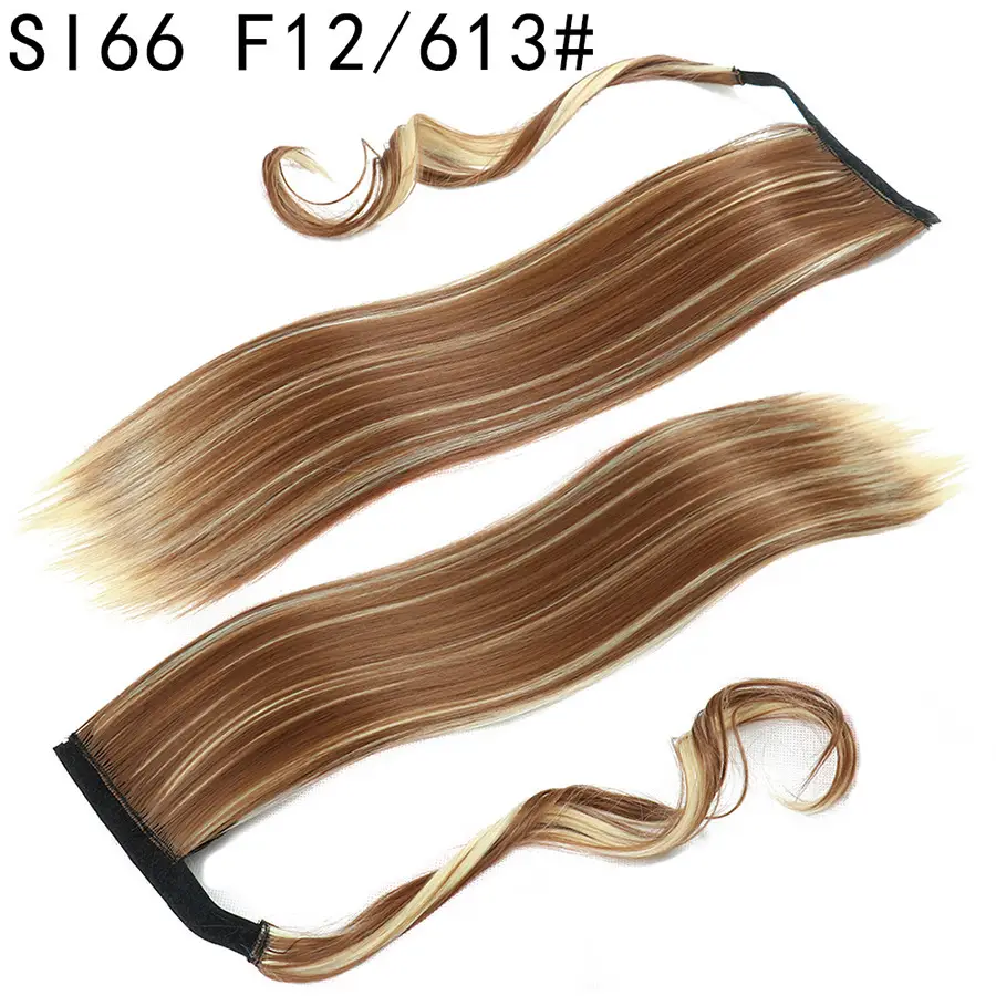 Long Straight Synthetic Wig With Headband For Womens Ponytail