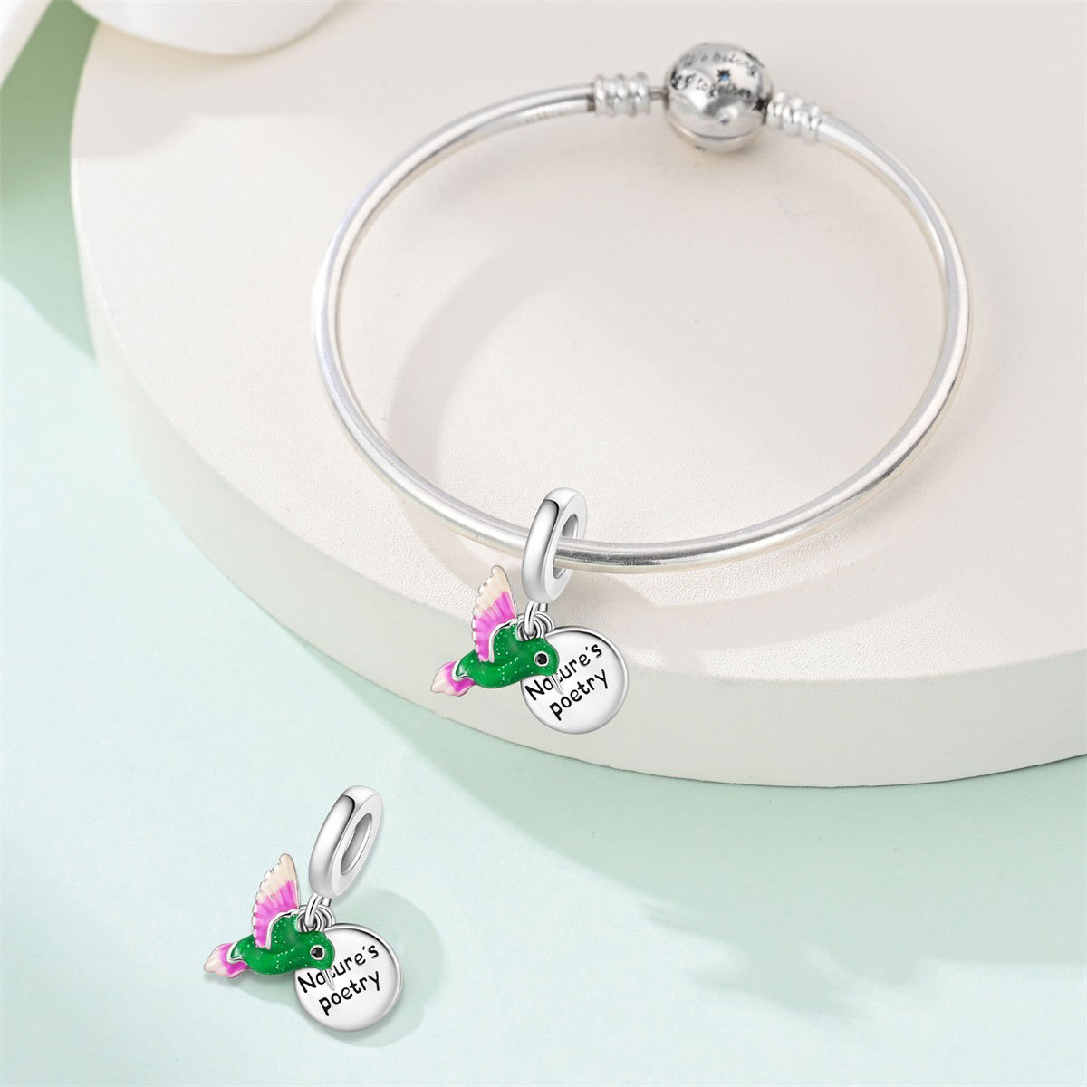 Silver-plated Beaded DIY Bracelet Jewelry