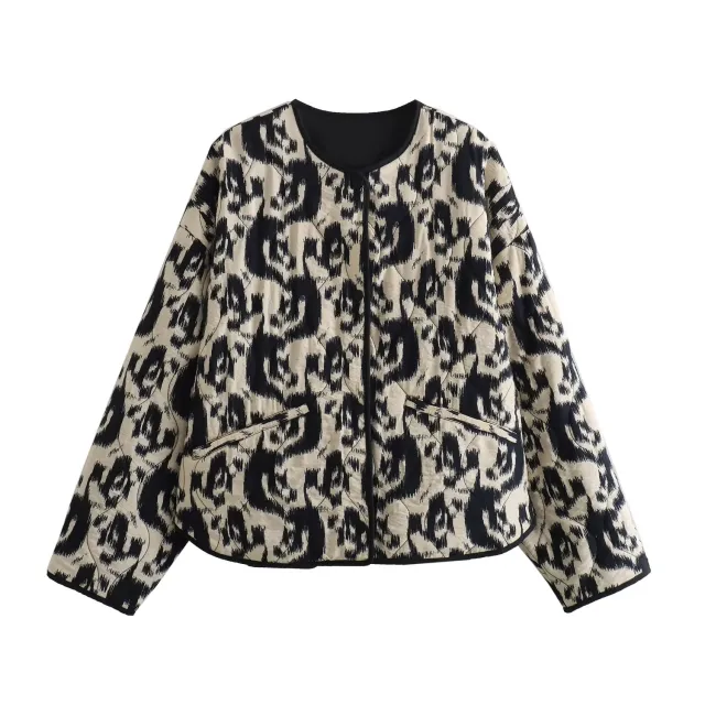 European And American Autumn New Fashion Printed Quilted Jacket - Shop at LoveMi