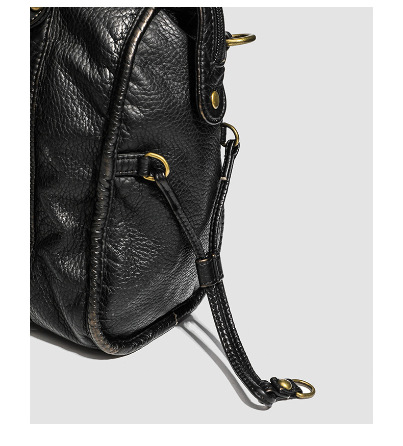 Women's Vintage French Style Soft Square Crossbody Bag — detail view 2
