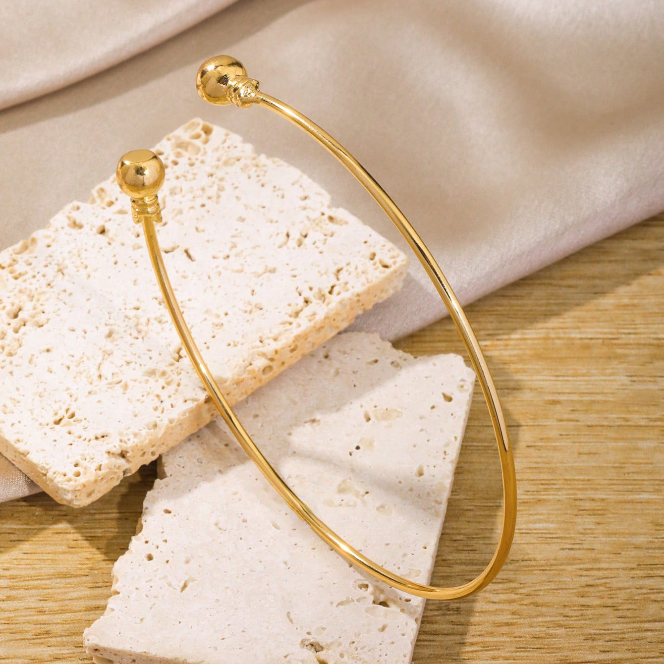 Retro Minimalist Geometric Wave-cross Bracelet For Women