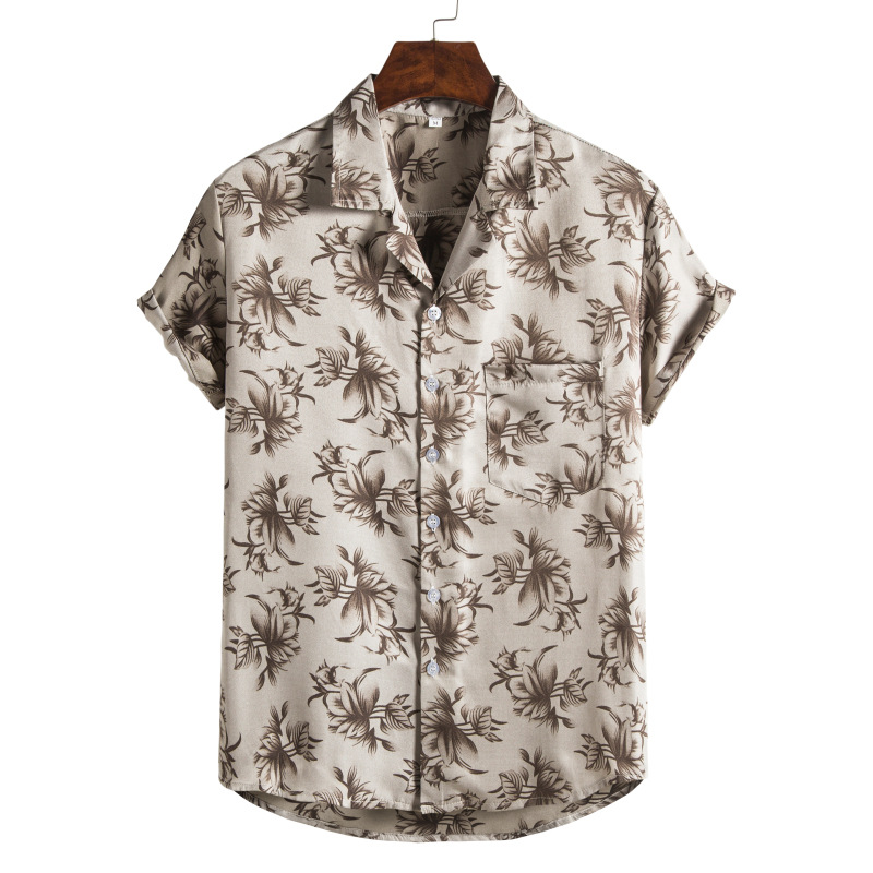 Title 30, Hawaiian Series Beach Style Short-sleeved Shirt...