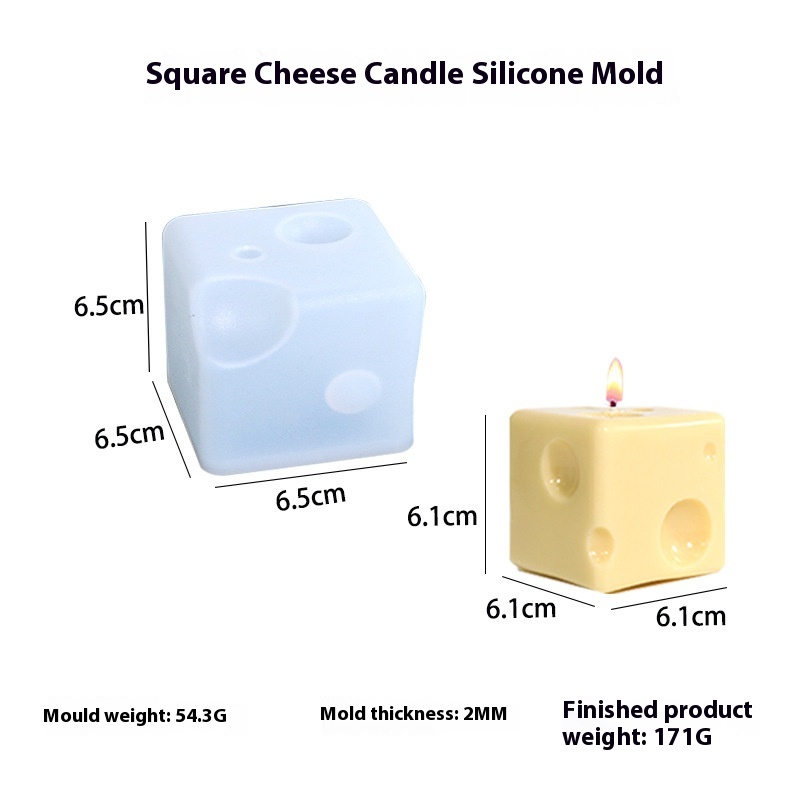 Square Cheese Candle