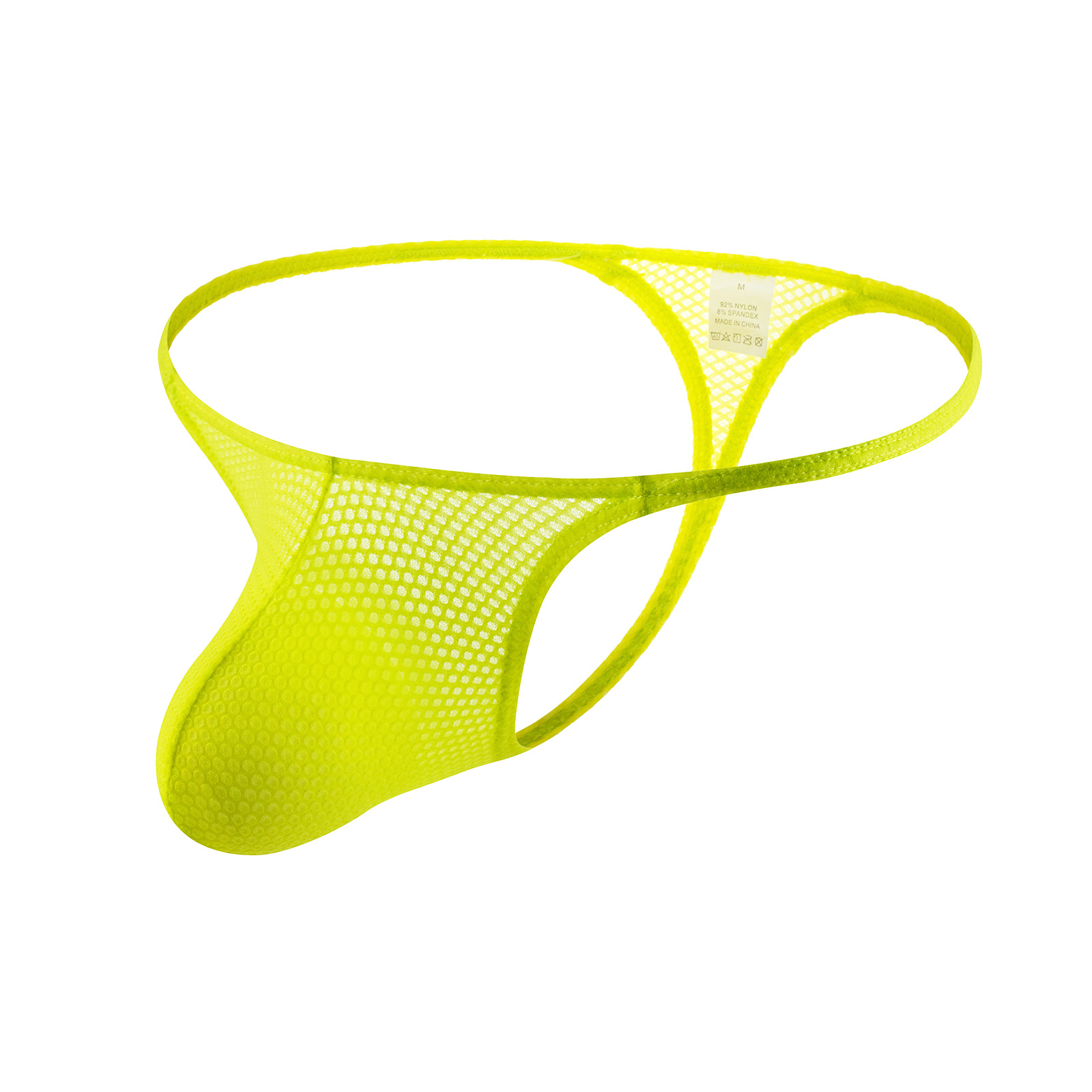 Men's Low Belt Mesh Fluorescent T-back