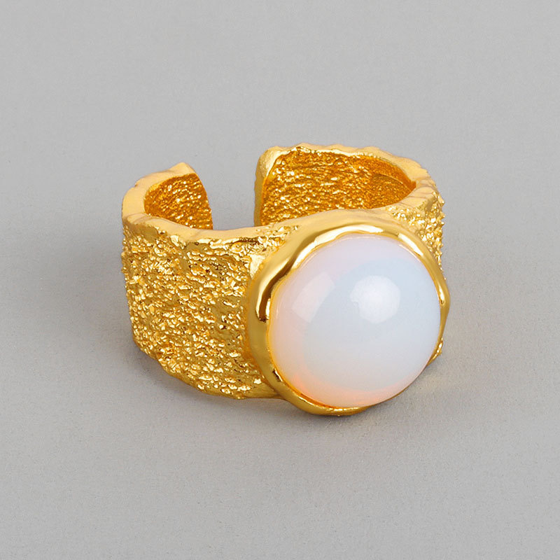 A Versatile Fashion-forward Micro-pave Opal Ring