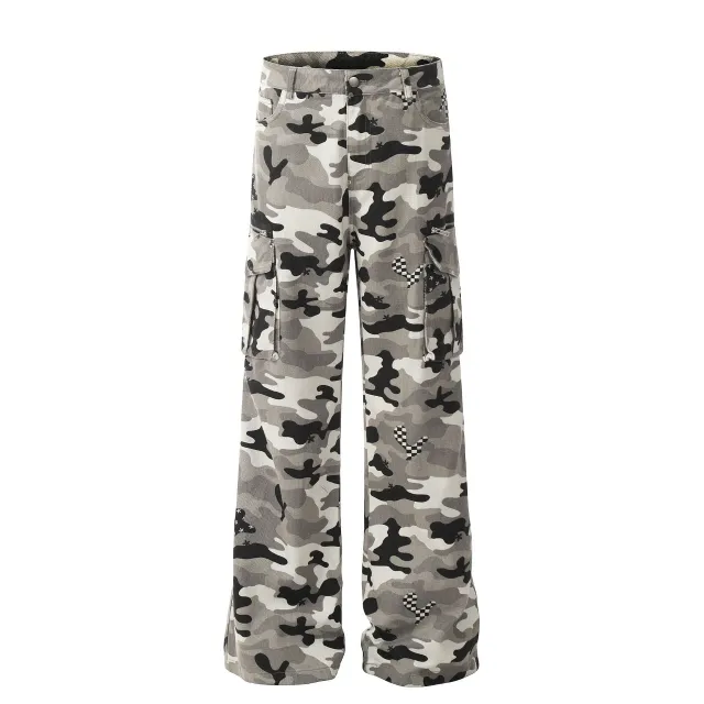 Women's Cotton Straight Casual Working Pants Camouflage - Shop at LoveMi