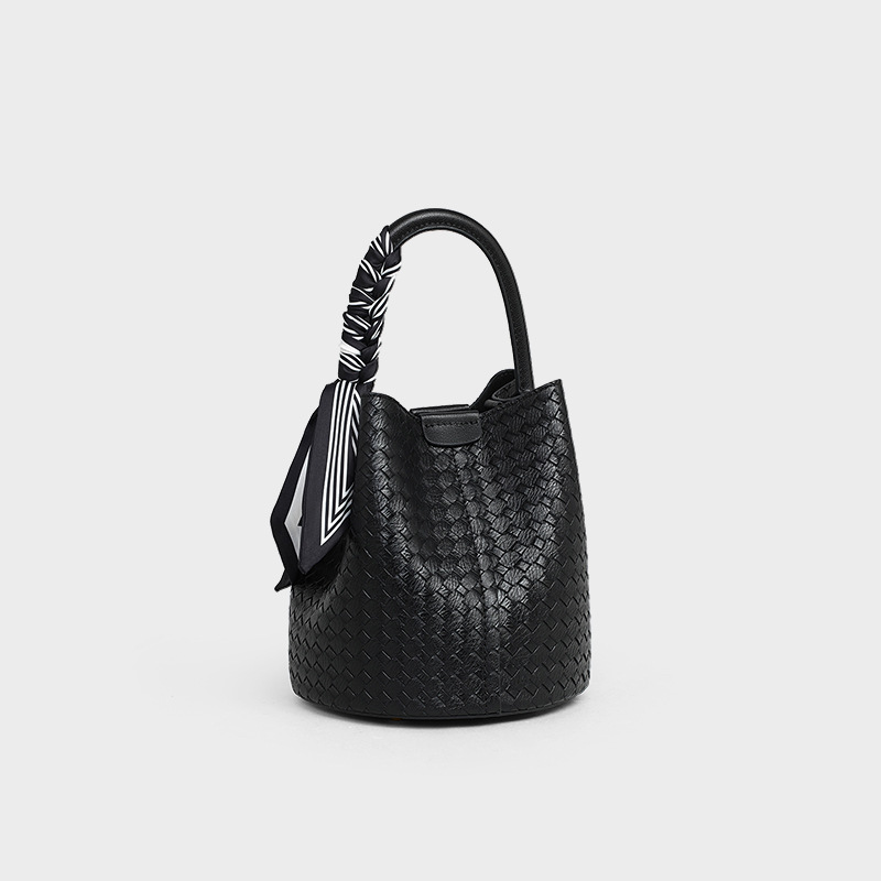 Woven Bucket Crossbody Bag