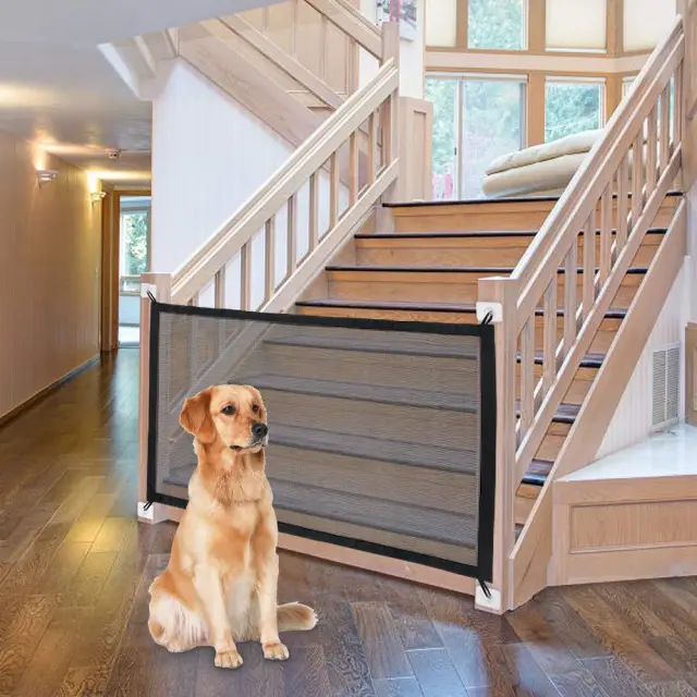 Pet Staircase Room Portable Folding Isolation Net Black - Shop at LoveMi