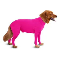 Pet Dog Jumpsuit Medium Large Dog Pajamas Anxiety - Pink - View 1