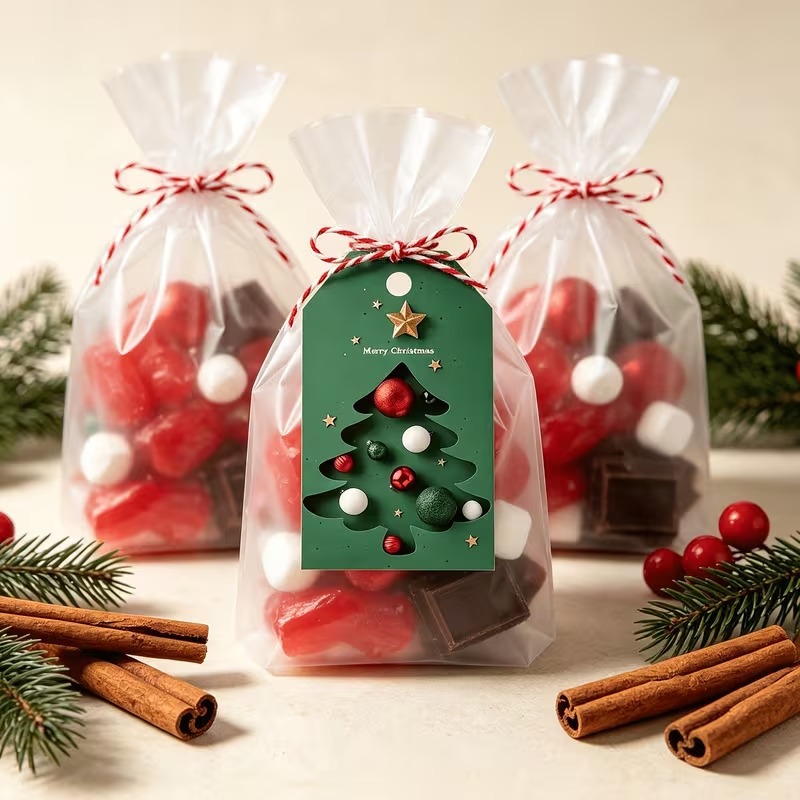 36 PCs Green Christmas Tree Gift Tag (36 Pieces Set)
