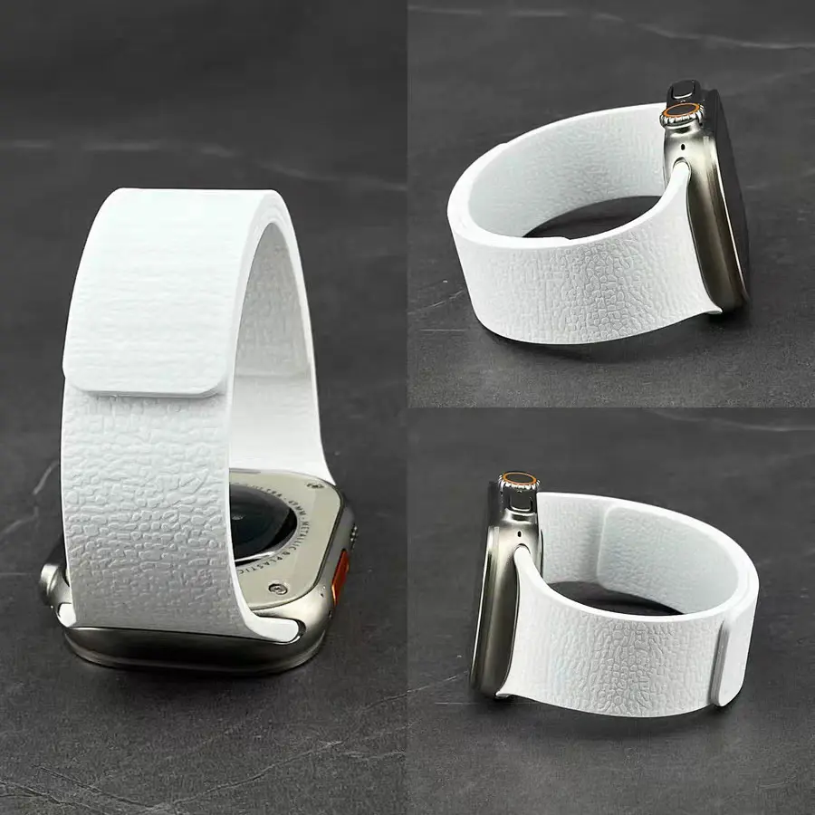 IwatchS10 Dynamic Wind Litchi Pattern Soft Magnetic