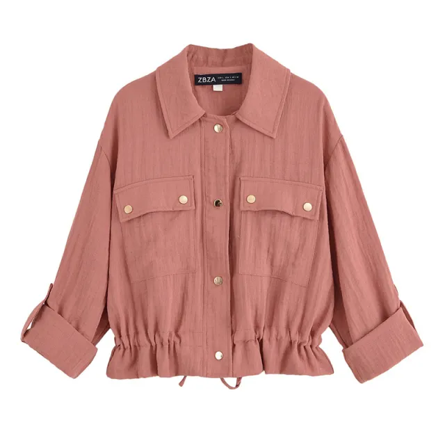 Women's Adjustable Short Coat Brick Red - Shop at LoveMi