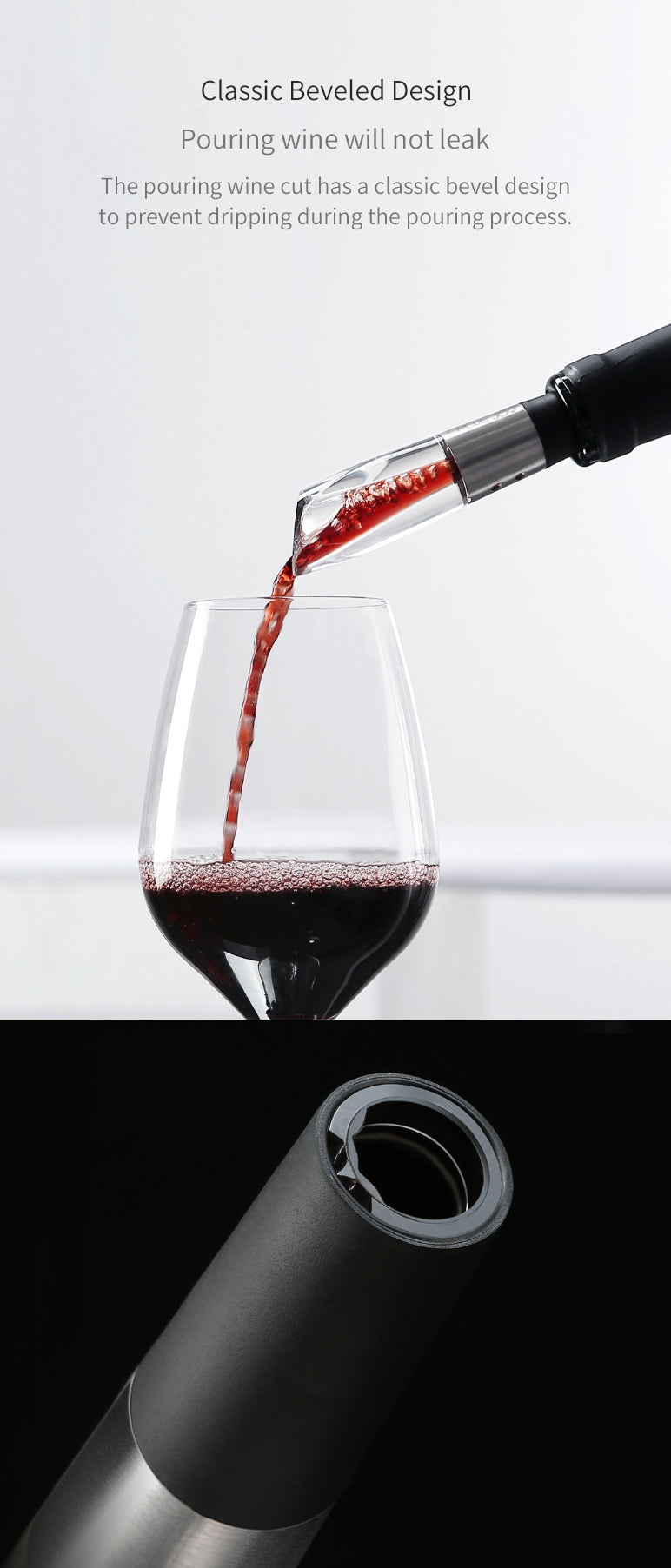 Title 1, Stainless Steel Wine Decanter