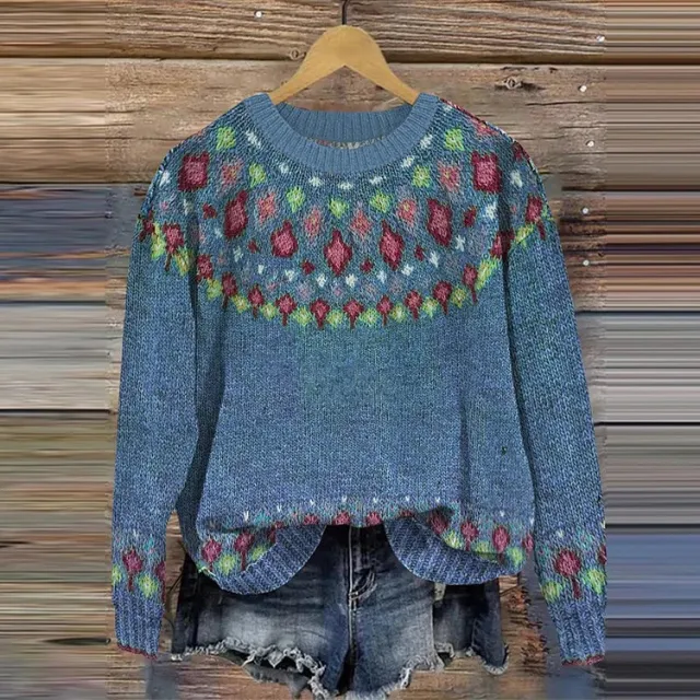 Women's Loose fit Crew neck Long sleeve Top Pprt Ns Ylwy305 4Xl - Shop at LoveMi