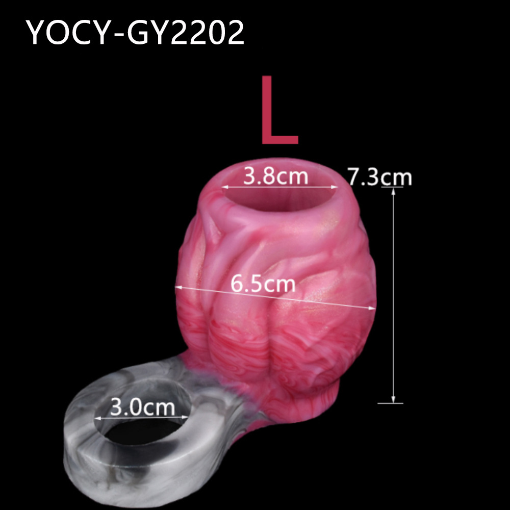 Anti-off Silicone Dildos Ring Soft Men's Dog Knot Set Sex Toys Sex Toys 8