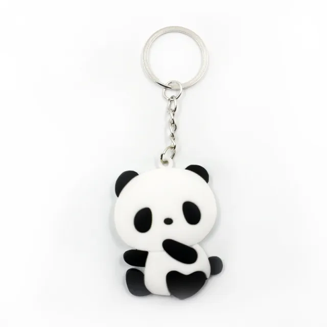 Panda Keychain Cute Cartoon Key Ring Car Pendant Accessories Small Gift Panda Keychain 04 - Shop at LoveMi