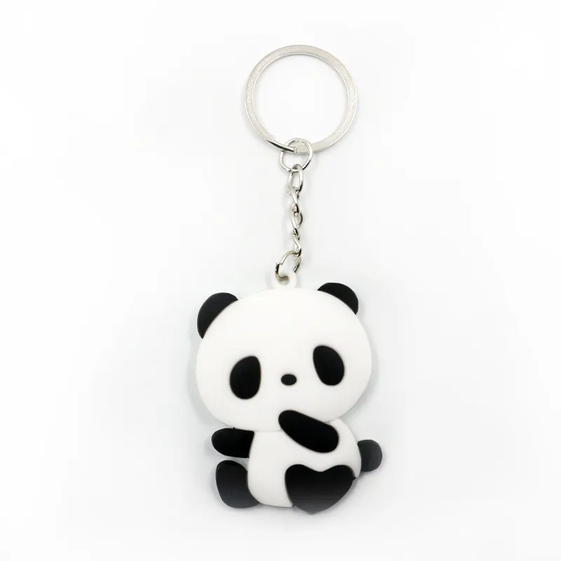 Panda Keychain Cute Cartoon Key Ring Car Pendant Accessories Small Gift - Panda Keychain 04