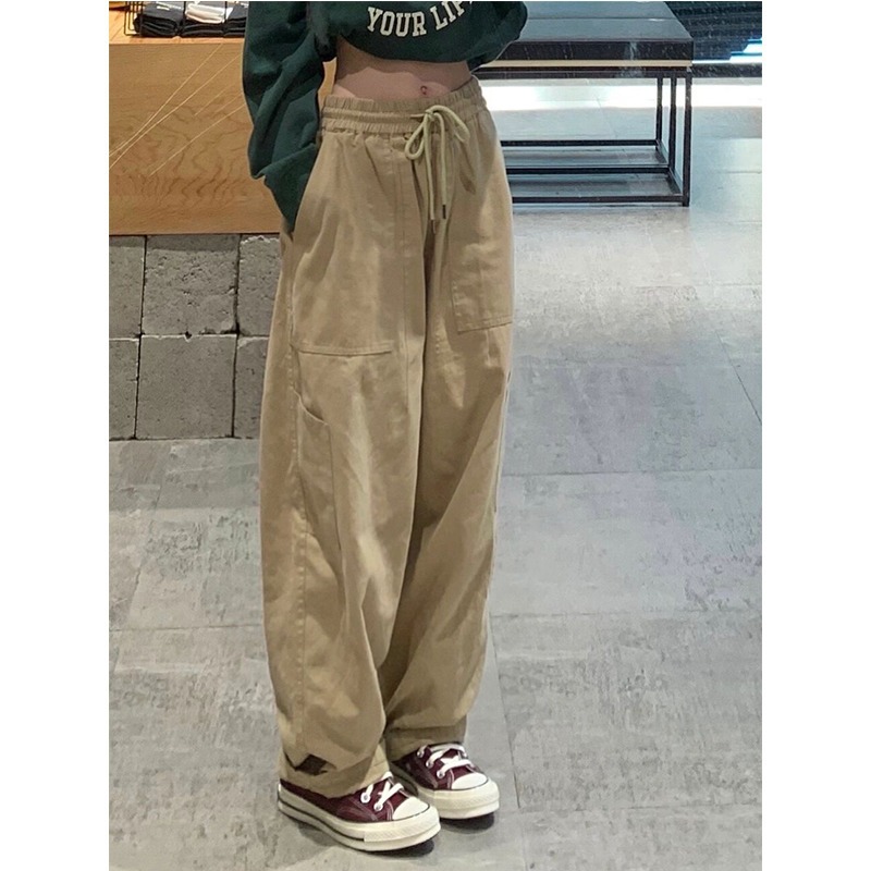 Title 4, Damen neue lockere Straight High Waist Overalls...