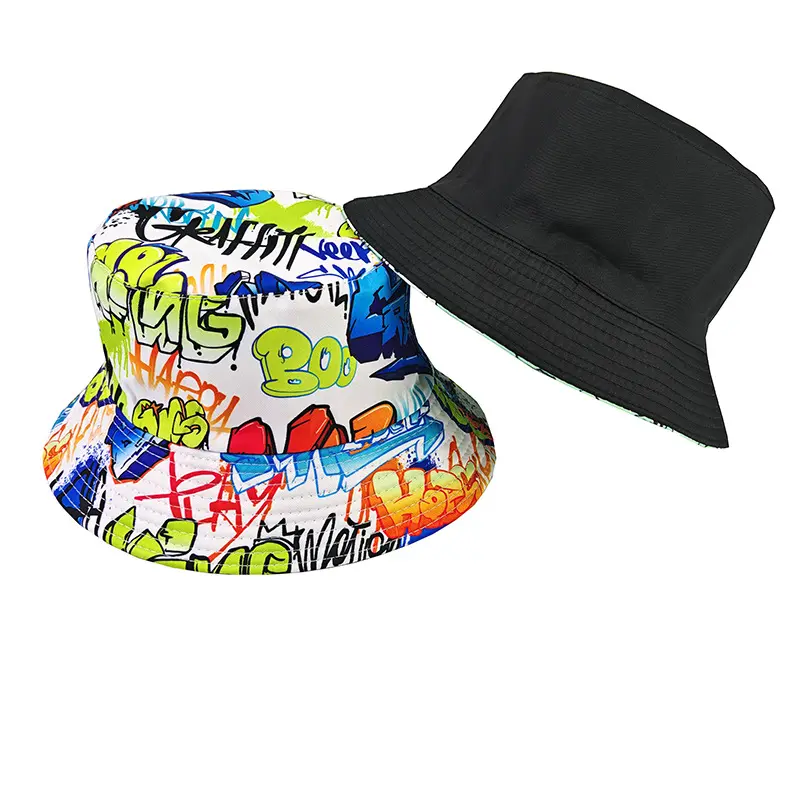 Printed Bucket Hat Reversible