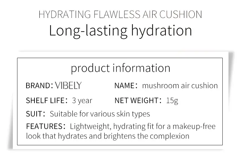 Mushroom-shaped Haircut Cream Light And Brightening Smear-proof Makeup