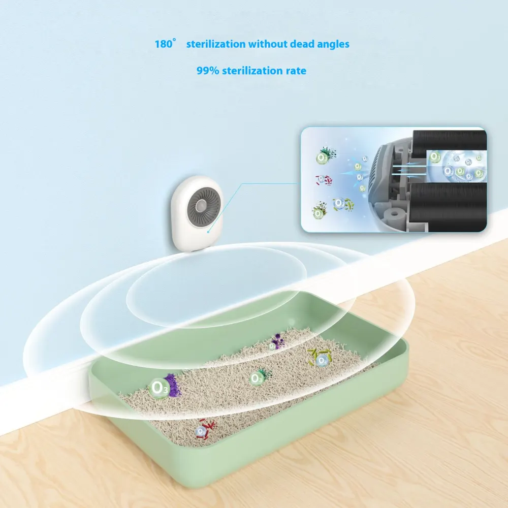 Mini Cat Litter Ozone Disinfection Deodorant Air Cleaner Deodorizer