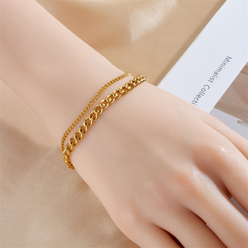 Fashion Punk Vintage Double Layer Bracelet