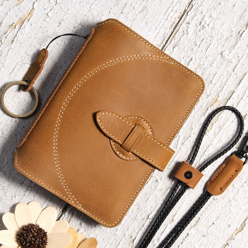 Genuine Leather Passport Holder Multi-functional ID Card
