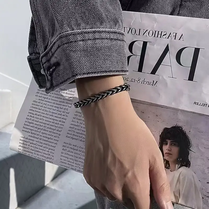 Titanium Steel Vintage Men's Cuban Bracelet
