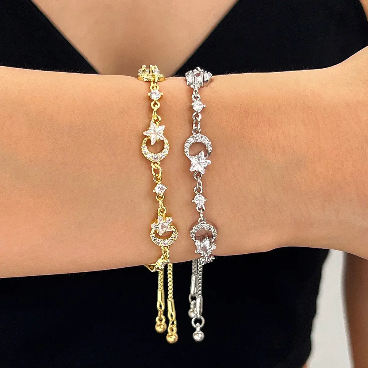 Starry Moon Zircon Bracelet