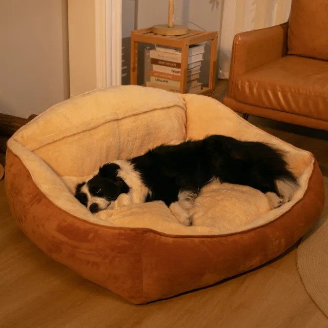 Kennel Large Dog Dog Bed Warm Winter Removable And Washable Mattress L60X50X23Cm - Shop at LoveMi