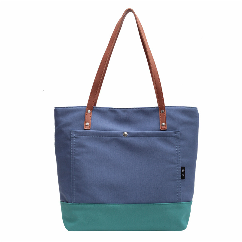 Canvas Contrast Shoulder Bag, picture 7 of 8