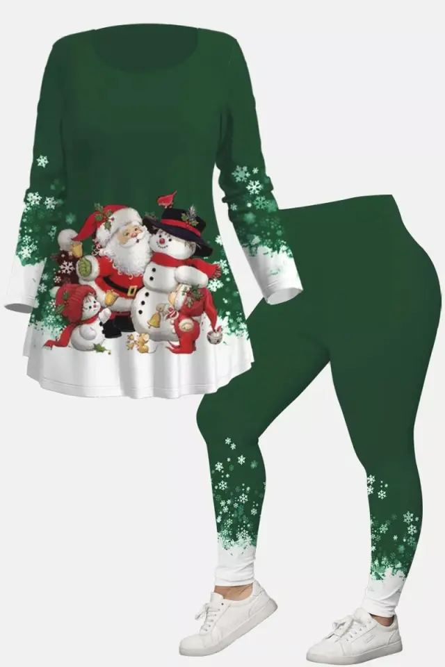 Christmas Creative Printing 3D Digital Casual Loose Men And Women Round Neck Suit G - Shop at LoveMi