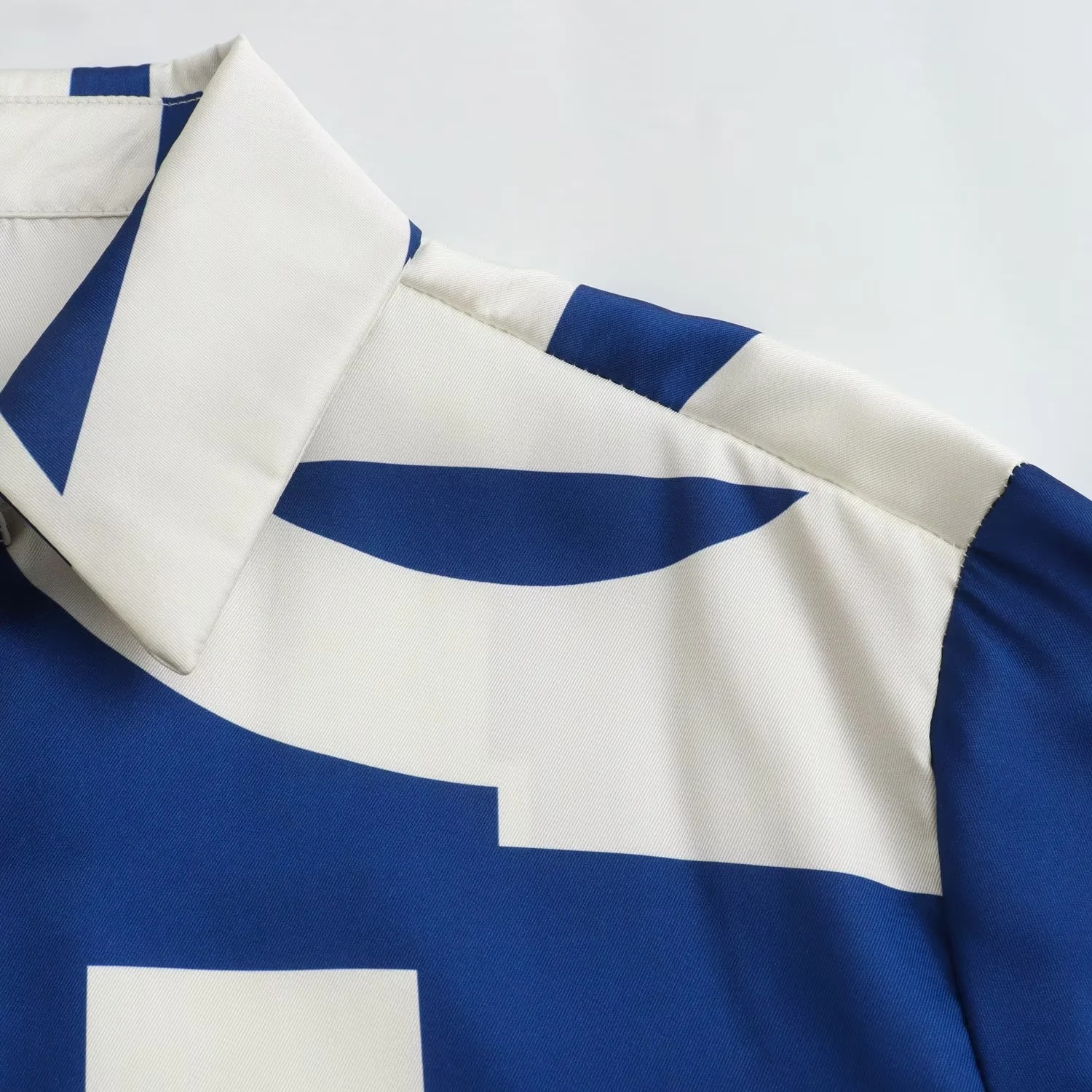 Printed Long Sleeve Shirt Casual Trousers Suit