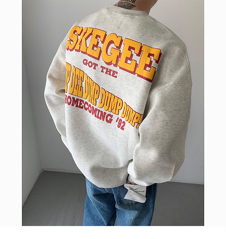 Title 3, Street Trend Cartoon Print Sweatshirt Crew Neck...