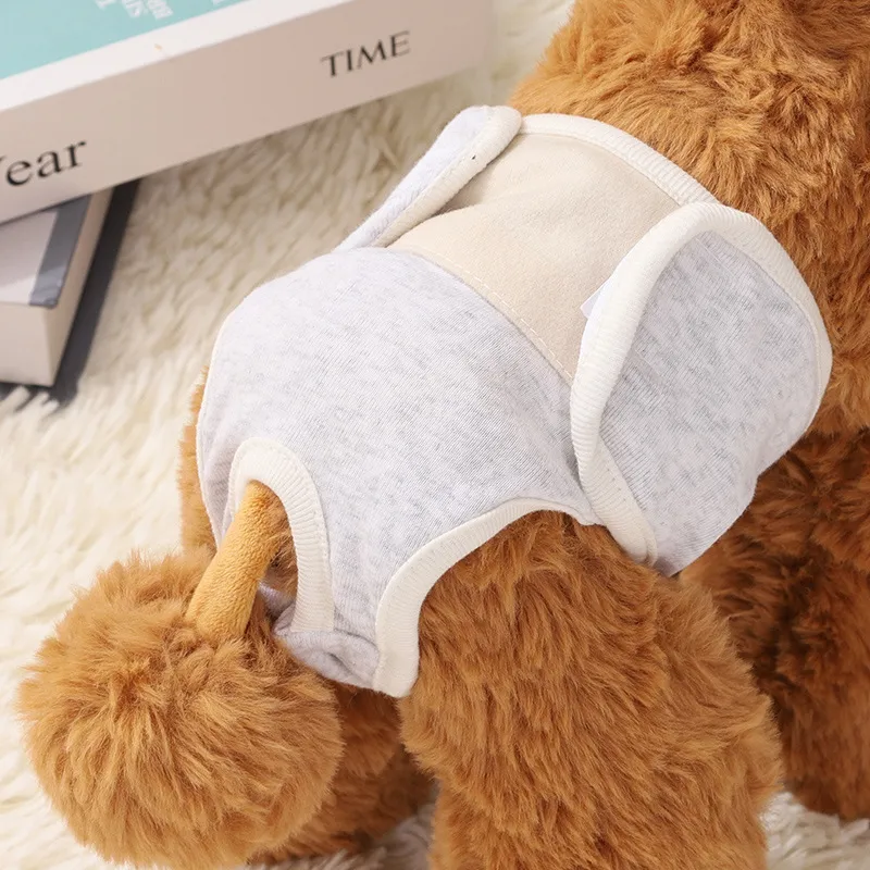 Dog Physical Safety Pants Comfortable Breathable Pure Cotton - Light Gray