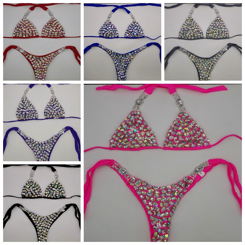 Women's Diamond Alloy Accessories Bikini Swimsuit - Image 14
